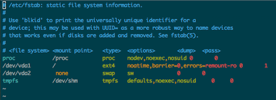 fstab