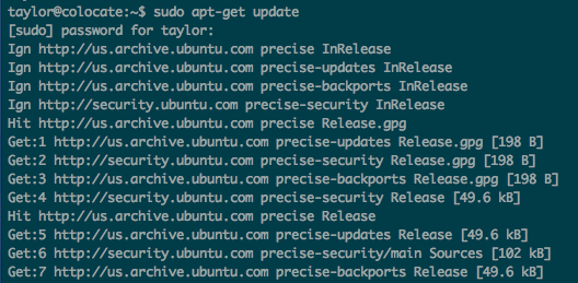 apt-get update